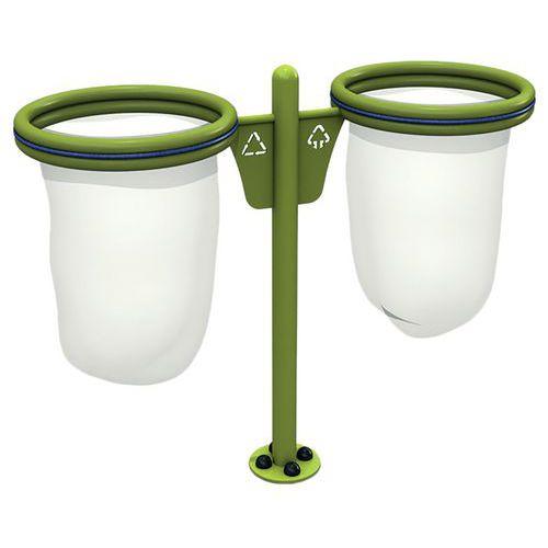 Illustration de : La poubelle double Freetness