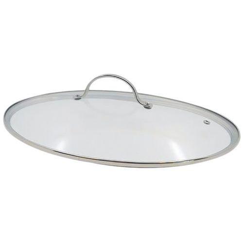 Illustration de : Couvercle à poisson en verre ovale pour poêle