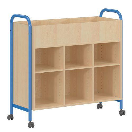 Illustration de : CHLOE-Bac à albums surelevé - Mobidecor