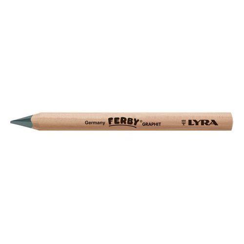 Illustration de : Crayon graphite b corps triangulaire longueur 12 cm - Lyra