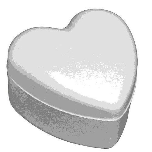 Illustration de : Boîte à décorer 13 cm styropor coeur