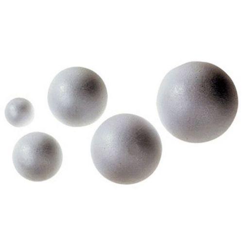 Illustration de : Assortiment 50 boules styropor, 1 flacon de peinture vinylique offert