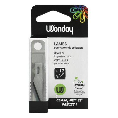 Illustration de : Tube 12 lames pour présicut n°1 cutter de précision - Wonday