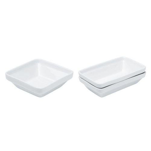 Illustration de : Ravier rectangulaire en porcelaine