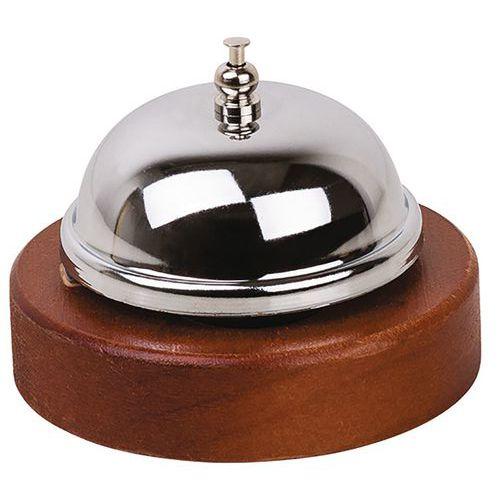 Illustration de : Sonnette comptoir en inox chromé