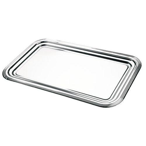 Illustration de : Plateau de service en inox 53 x 32,5 cm-Party plate
