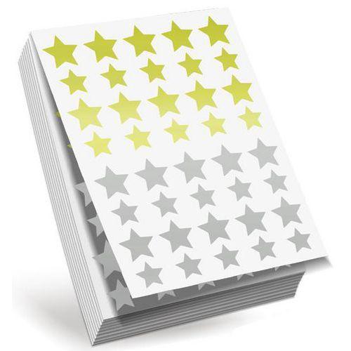 Illustration de : Recharge 2400 gommettes étoile 12/20mm or/argent - Cléopâtre