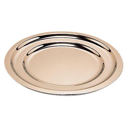 Illustration de : Plat rond en inox-Uni-Lèger