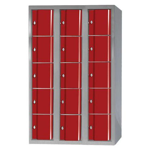 Illustration de : Armoire non visitable Omega sans pieds 3 colonnes - Manutan Expert