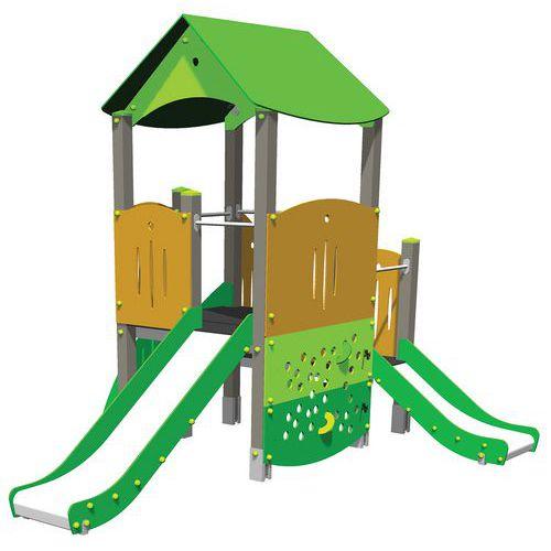 Illustration de : Structure 2 tourelles alu - Manutan Expert