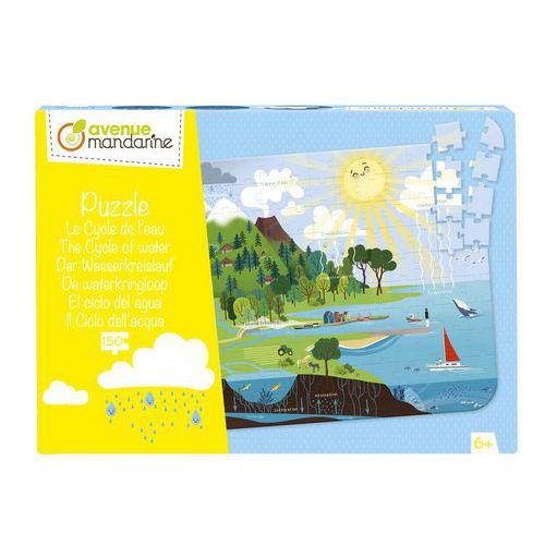 Illustration de : Puzzle éducatif carton 150 pièces cycle eau - Avenue Mandarine