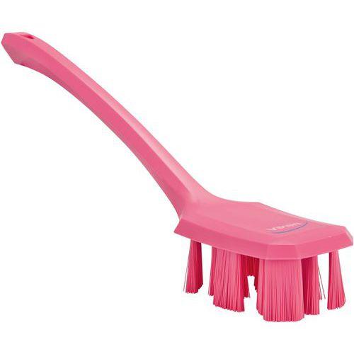 Illustration de : Brosse manuelle manche long ULTRA SAFE TECHNOLOGY(UST) - Vikan