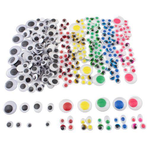 Illustration de : Pack collectivités 500 yeux mobiles adhésifs - Loolipo