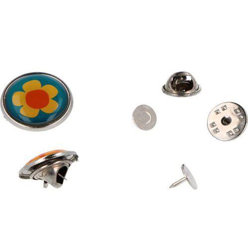 Illustration de : 20 attaches pin's coloris argenté - Innspiro