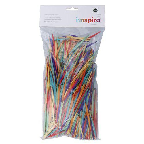 Illustration de : Maxi pack de 2500 cure-dents plats coloris assortis 65mm - Innspiro