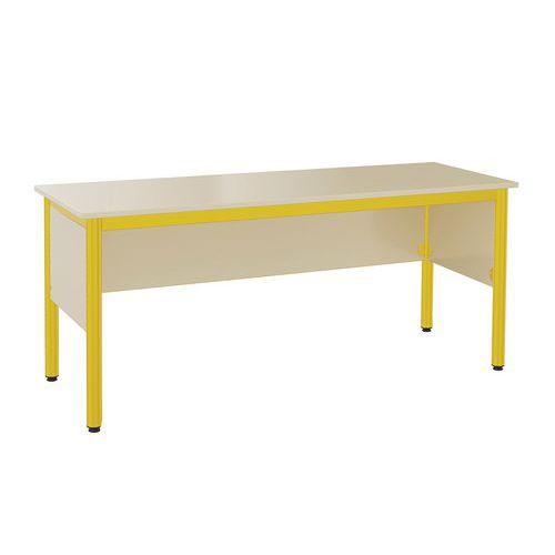 Illustration de : Chaire prof Nova 160 x 64 cm mélaminé coquille d oeuf Mobidecor