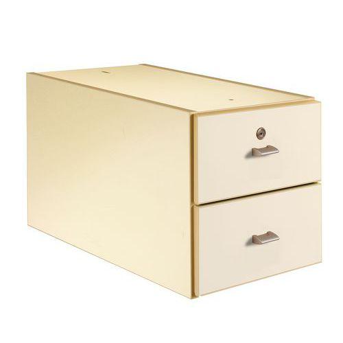 Illustration de : Bloc 2 tiroirs Nova Mobidecor