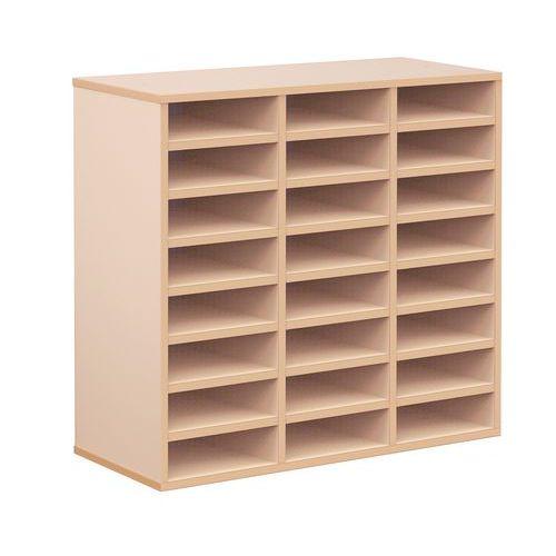 Illustration de : Meuble à courrier Bip Bop 24 cases sans portes - Mobidecor