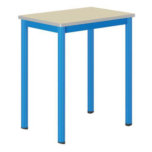 Illustration de : Table Carélie mobile 70x50cm strat coq oeuf chts polyurét. - Mobidecor