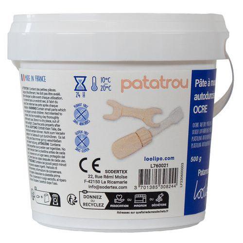 Illustration de : Pain de 500g pâte à modeler autodurcissante ocre - Loolipo