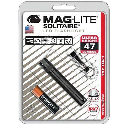 Illustration de : Lampe torche miniature - Led - Solitaire - Mag-lite