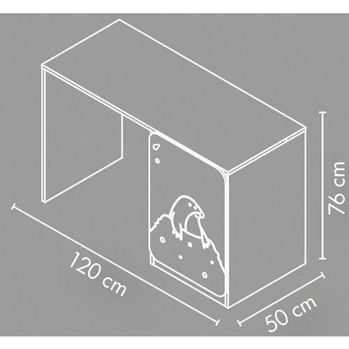 Illustration de : Bureau droit 1 porte