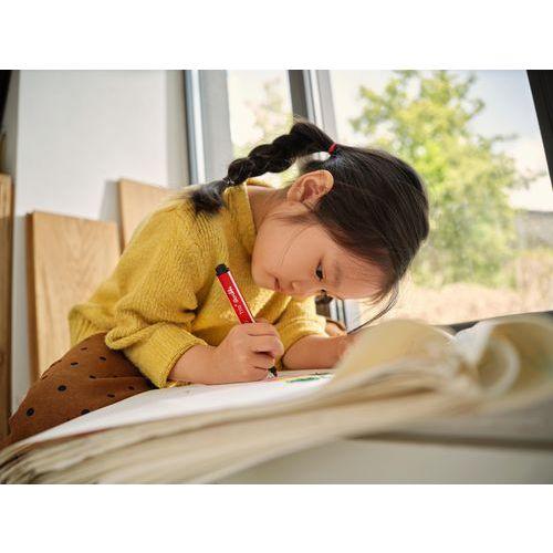 Illustration de : Pochette 8 feutres de coloriage Trio Scribbi - Stabilo