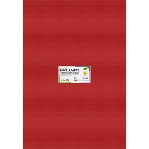 Illustration de : Pochette 10 feuilles carton ondulor média assorties 50x70 cm - Folia