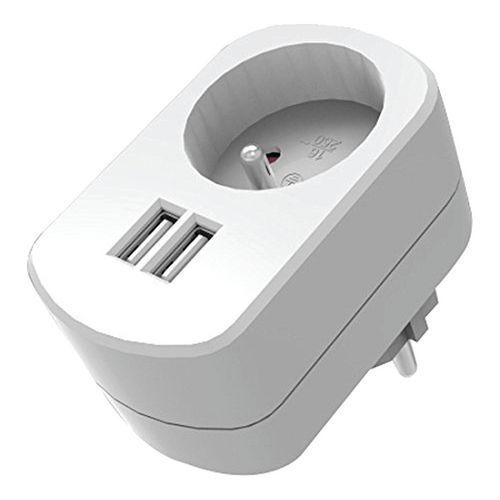 Illustration de : Chargeur mural + 2 ports USB 2.1A -  Mobility Lab