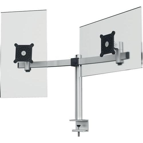 Illustration de : Bras support moniteur 2 écrans - Durable