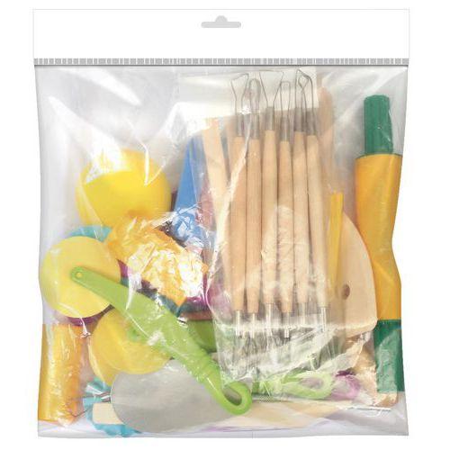 Illustration de : Kit 32 accessoires de modelage - Graine créative