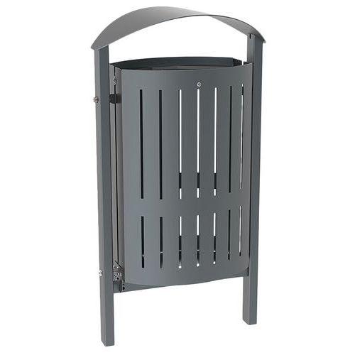 Illustration de : Poubelle Silaos 50 L acier - Procity