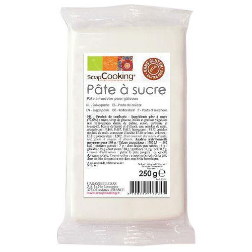 Illustration de : Pâte à sucre arôme vanille 250g Blanche - Scrapcooking