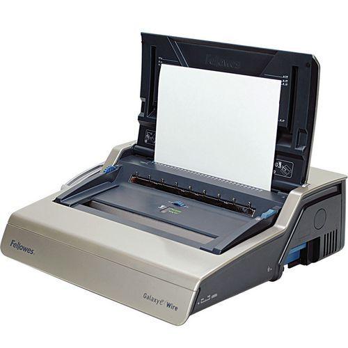 Illustration de : Perforelieur Galaxy-E Wire électrique par anneaux métal - Fellowes