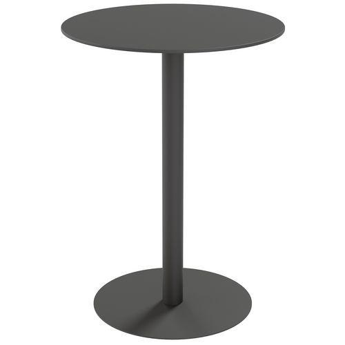 Illustration de : Table Cross ronde hauteur 110 cm Paperflow