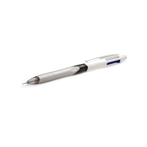 Illustration de : Stylo 4 Couleurs 2 usages, bille et porte-mines - Bic