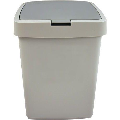 Illustration de : Poubelle Delta couvercle à clapet 10L