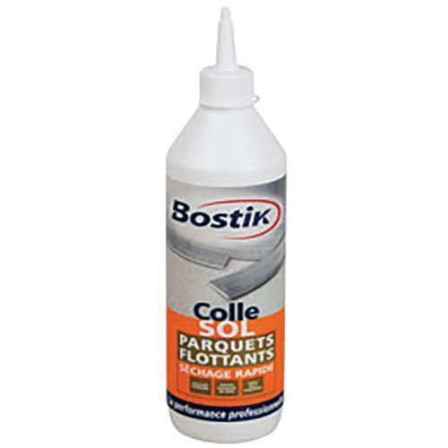 Illustration de : Colle anti humidité pour parquet flottant - Bostik