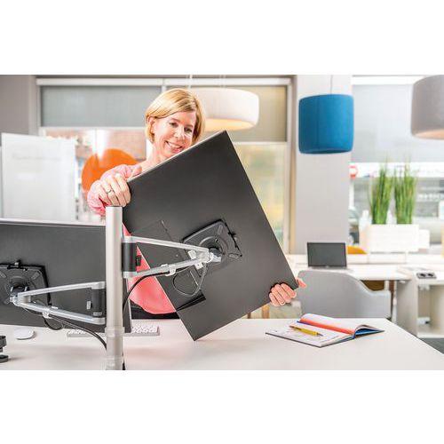 Illustration de : Support écran de bureau - 2 écrans - My Twin Arm 2.0 C - Novus