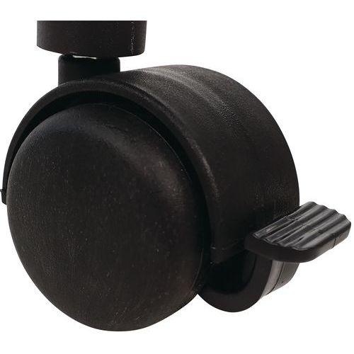 Illustration de : Portant mobile - Double barre - Manutan Expert