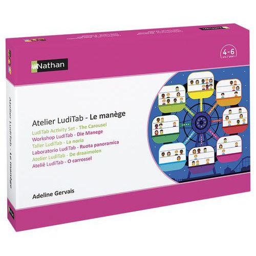 Illustration de : Jeux d'entraînement atelier luditab le manège - Nathan