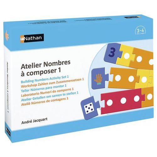 Illustration de : Atelier nombres à composer 1 pour 2 enfants - Nathan
