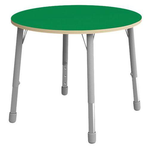 Illustration de : Table Eko ronde Ø 100 cm réglable T3 à T6