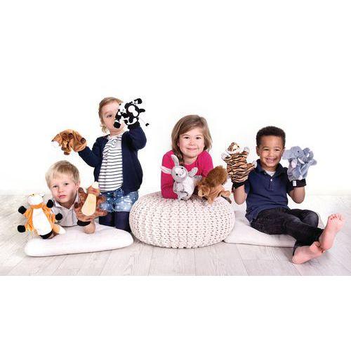 Illustration de : Gant marionnette tissu écureuil - Beleduc