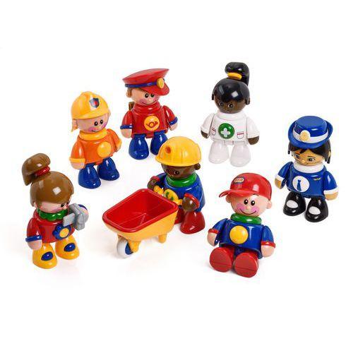 Illustration de : Lot de 8 personnages métiers - Tolo