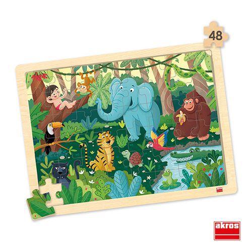 Illustration de : Les grands puzzles educatifs bois - les explorations - Akros