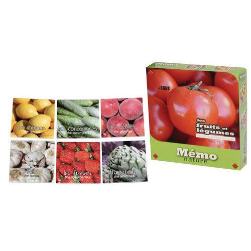 Illustration de : Mémo nature fruits et légumes - Jeux FK
