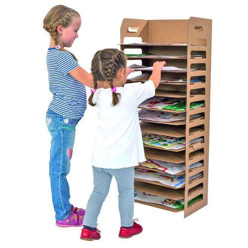 Illustration de : Sèche dessin en carton