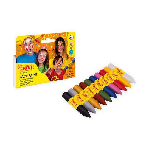 Illustration de : Assortiment 10 crayons cire maquillage - Jovi