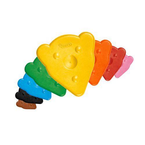 Illustration de : Pot 30 craies à la cire ours magique - Jovi